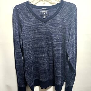 American Eagle Outfitters Sweater V-Neck Men's Medium Navy Blue NWT